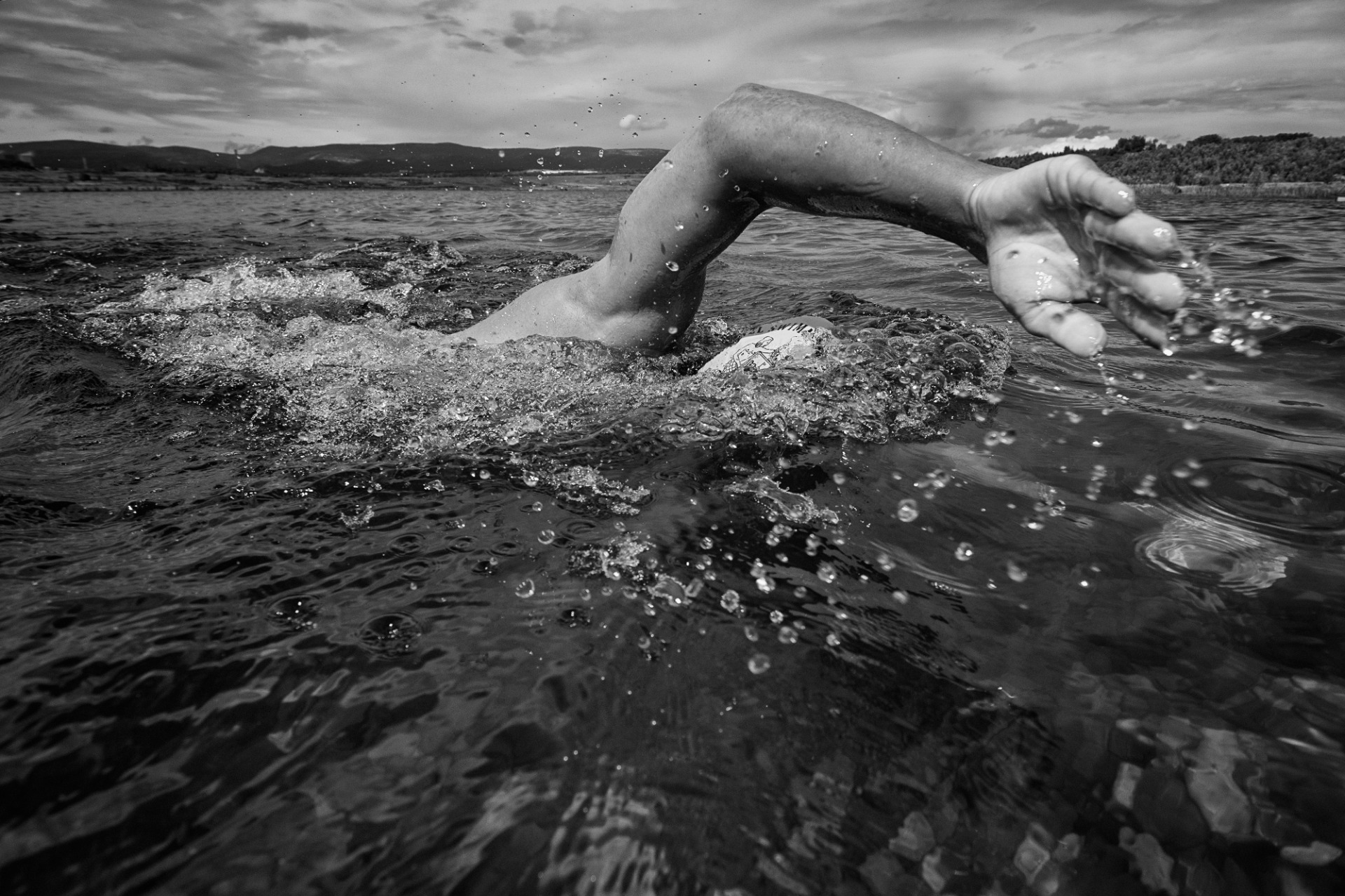 Trénink na jezeře Most 1.
